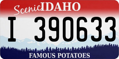 ID license plate I390633