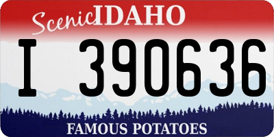 ID license plate I390636