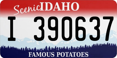 ID license plate I390637