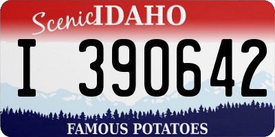 ID license plate I390642