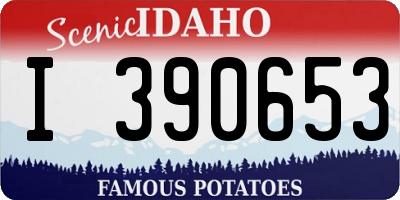 ID license plate I390653