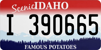 ID license plate I390665