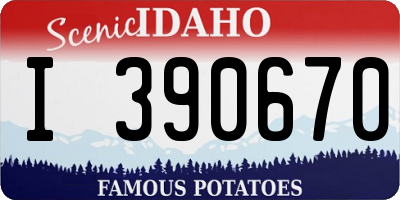 ID license plate I390670