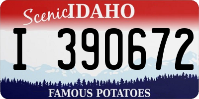 ID license plate I390672