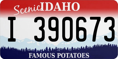 ID license plate I390673