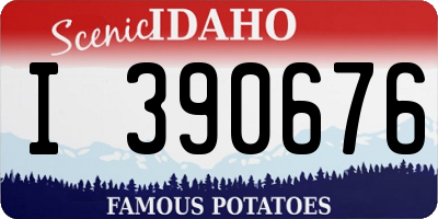 ID license plate I390676
