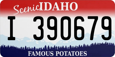 ID license plate I390679