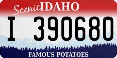 ID license plate I390680