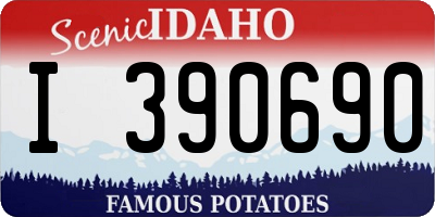 ID license plate I390690