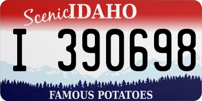 ID license plate I390698