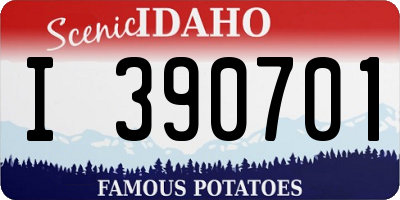 ID license plate I390701