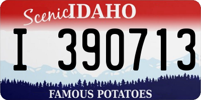 ID license plate I390713