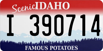 ID license plate I390714