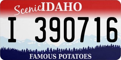 ID license plate I390716