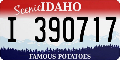 ID license plate I390717
