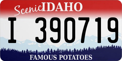 ID license plate I390719