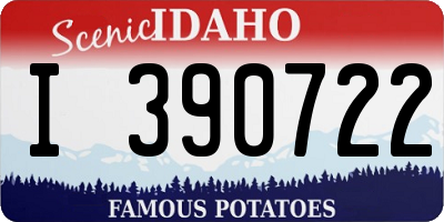 ID license plate I390722