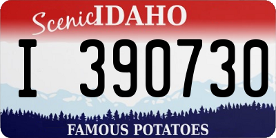 ID license plate I390730
