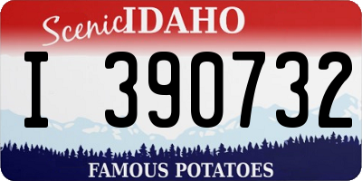 ID license plate I390732