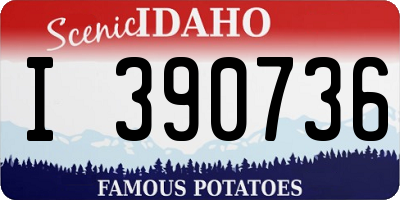 ID license plate I390736
