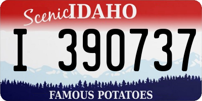 ID license plate I390737