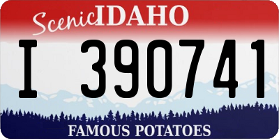 ID license plate I390741