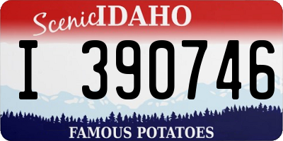ID license plate I390746