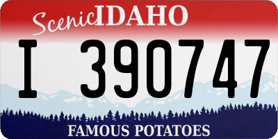 ID license plate I390747