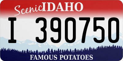 ID license plate I390750