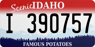 ID license plate I390757
