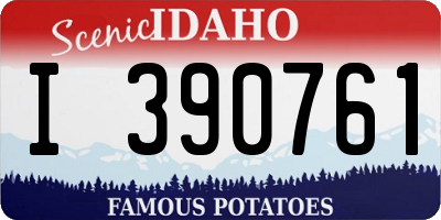 ID license plate I390761