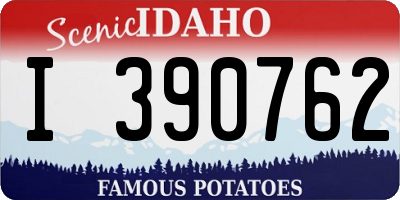 ID license plate I390762