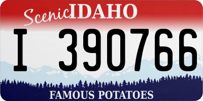 ID license plate I390766
