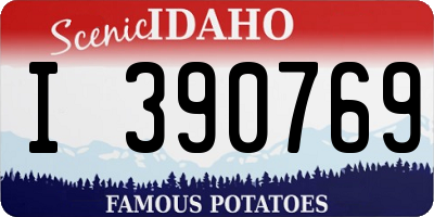 ID license plate I390769