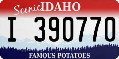 ID license plate I390770