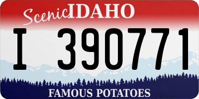 ID license plate I390771