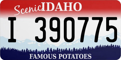 ID license plate I390775