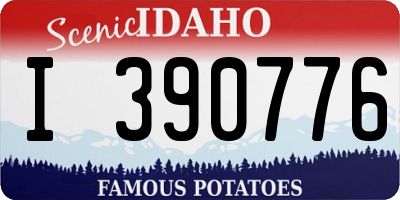 ID license plate I390776