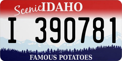 ID license plate I390781