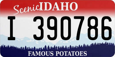ID license plate I390786