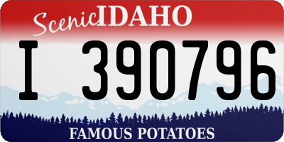 ID license plate I390796
