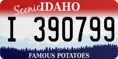 ID license plate I390799