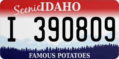 ID license plate I390809