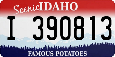 ID license plate I390813