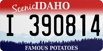 ID license plate I390814