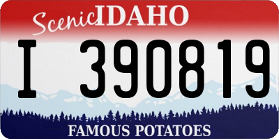 ID license plate I390819