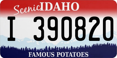ID license plate I390820