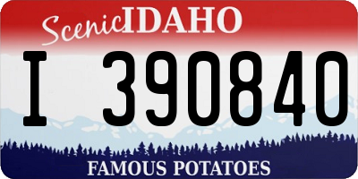 ID license plate I390840