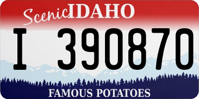 ID license plate I390870