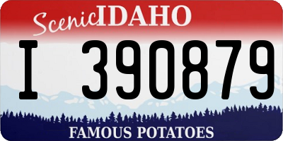 ID license plate I390879